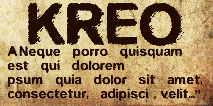 Kreo font