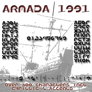 Armada/1991 font