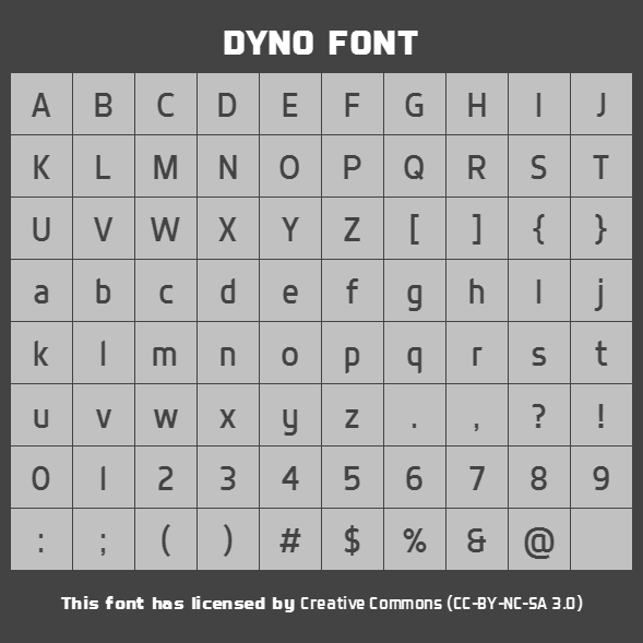 Dyno font