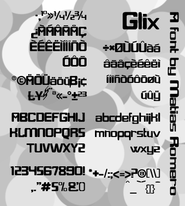 Glix font