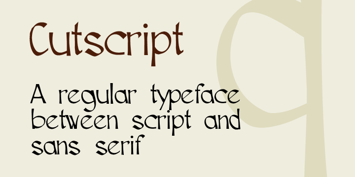 Cutscript font