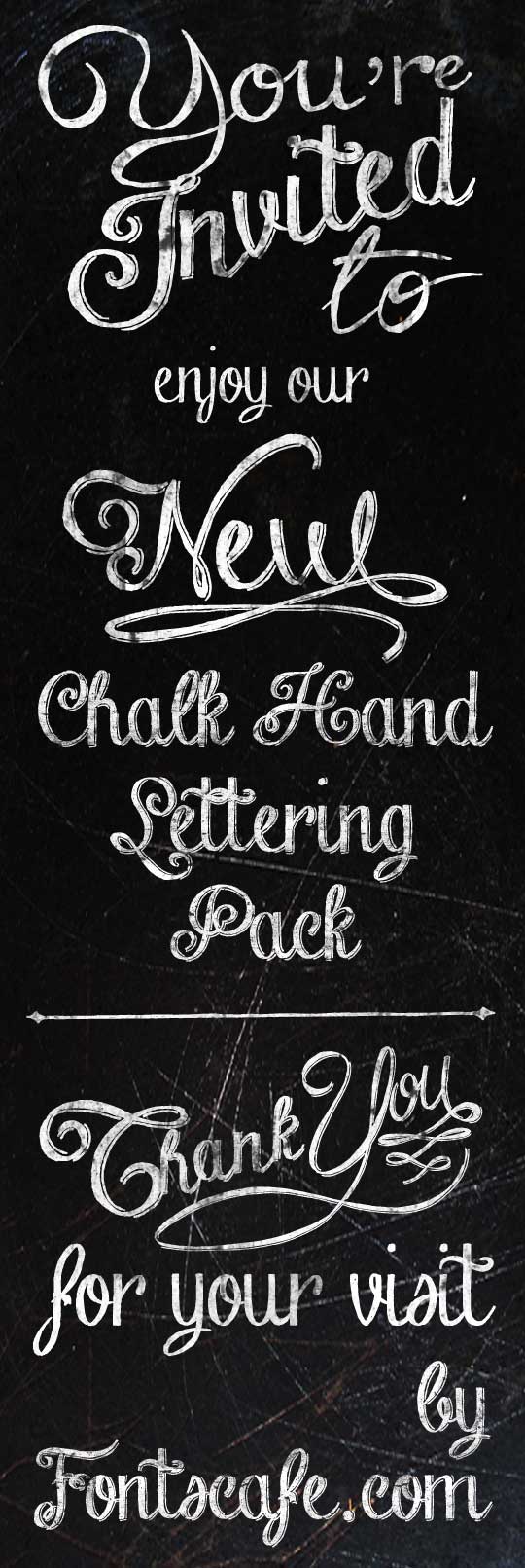 Chalk Hand Lettering Shaded font