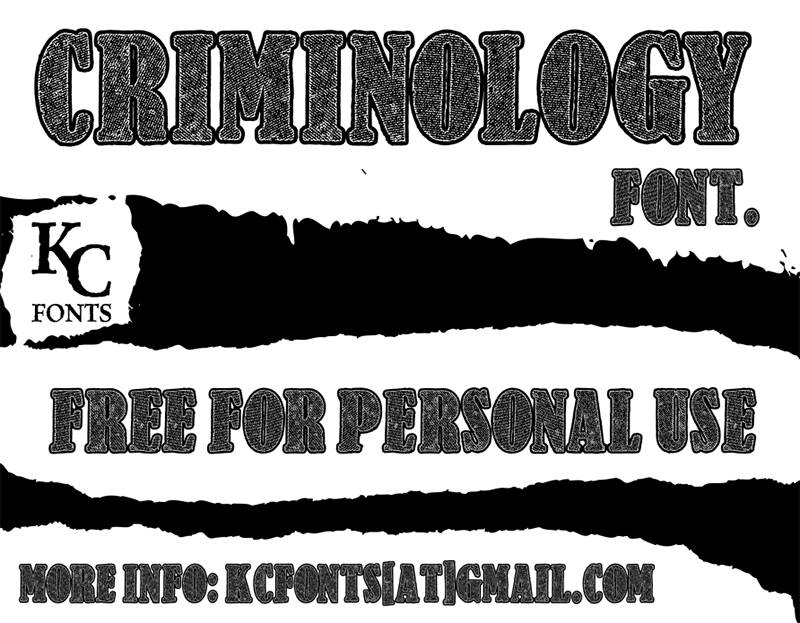 Criminology font
