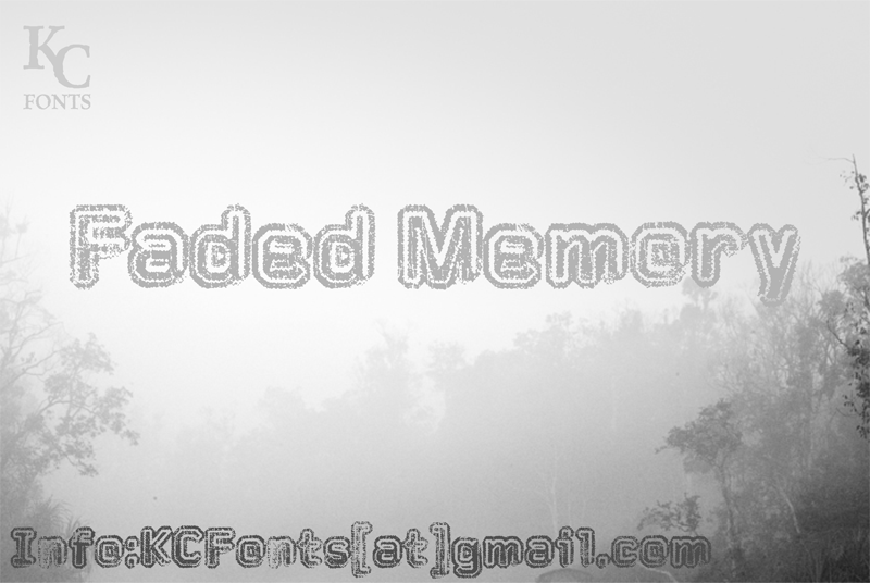 Faded Memory font