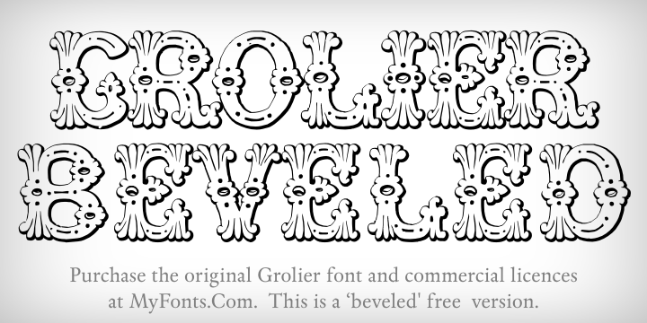 Grolier Beveled font