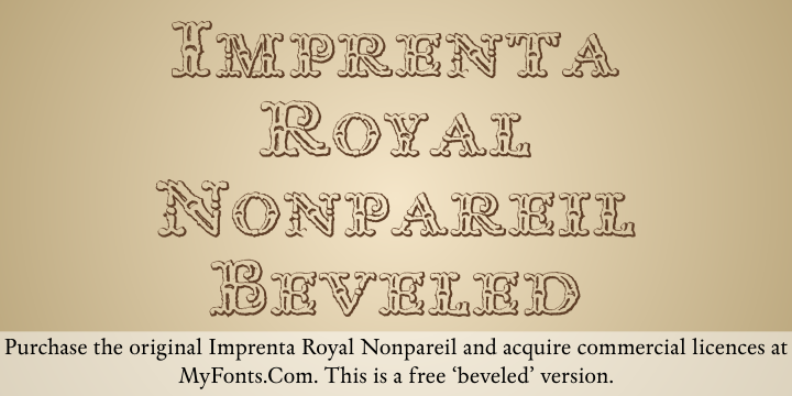 Imprenta Royal Nonpareil font