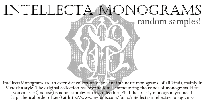 Intellecta Monograms font