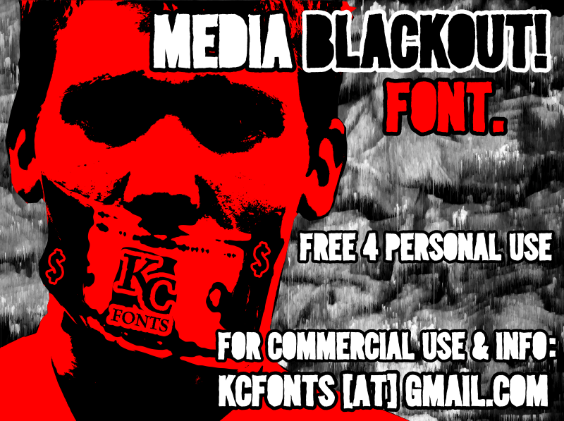 Media Blackout font