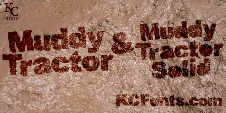 Muddy Tractor font