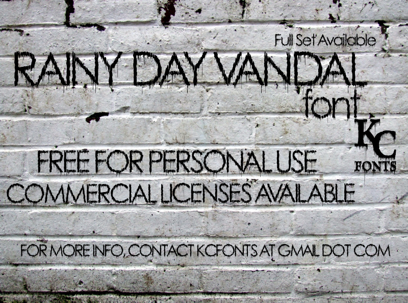 Rainy Day Vandal font