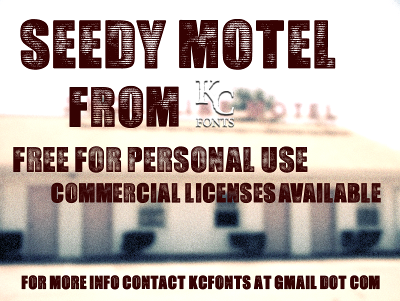 Seedy Motel font