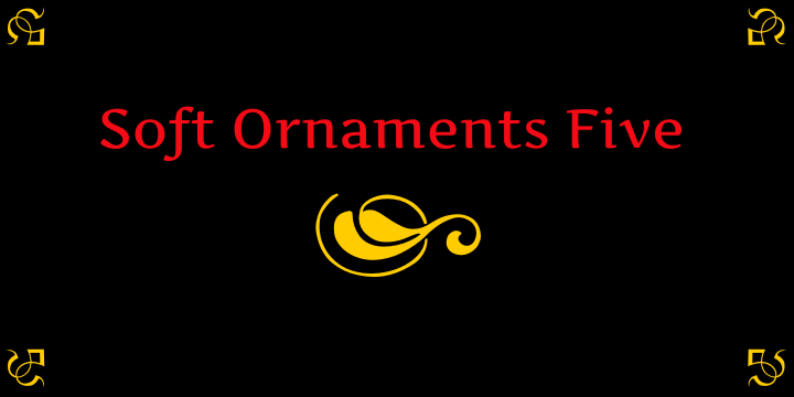 Soft Ornaments Five font