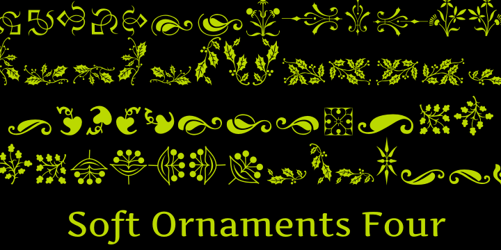Soft Ornaments Four font