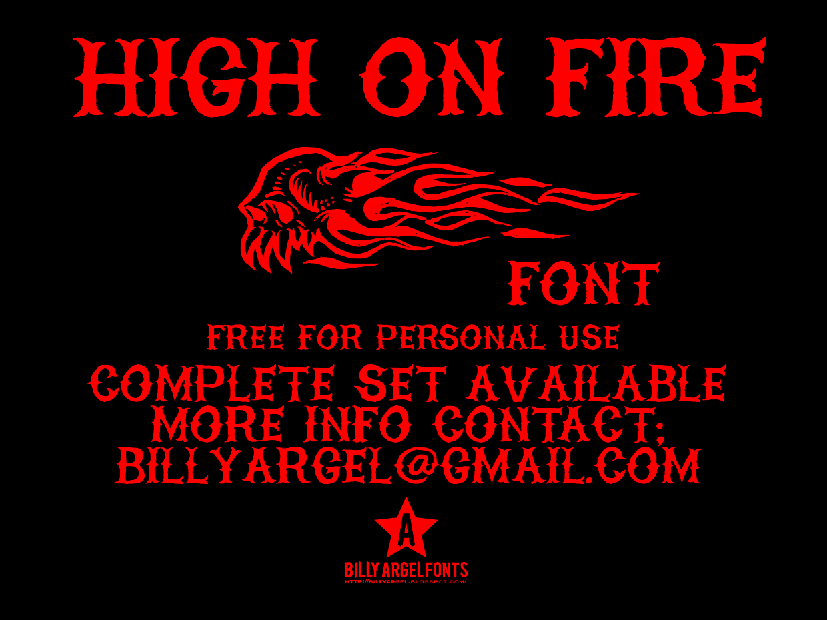 High On Fire font