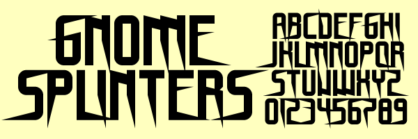 Gnome Splinters font