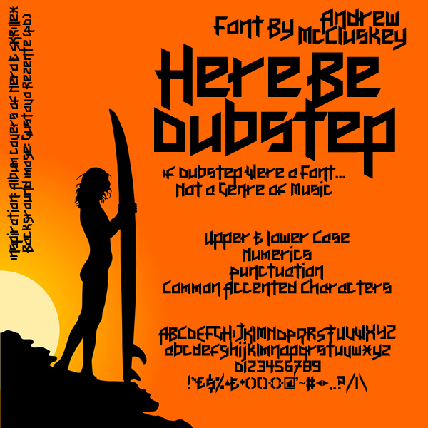 Here Be Dubstep font