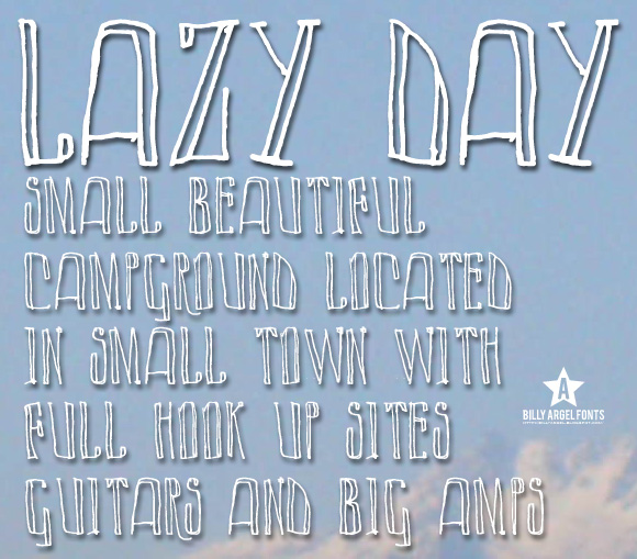 Lazy Day font