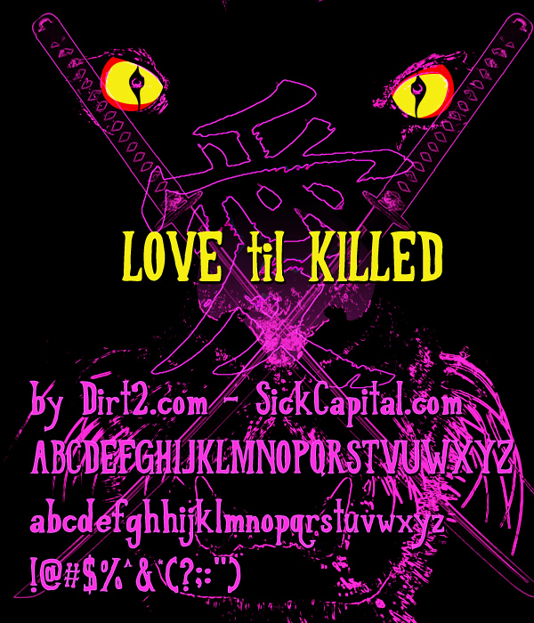 Love Til Killed font