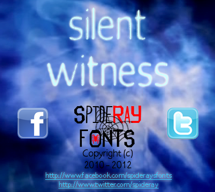 Silent Witness font