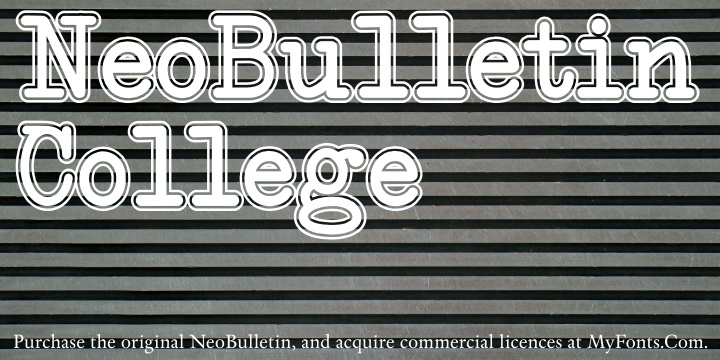 NeoBulletin font