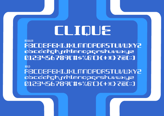 CLIQUE font