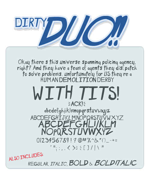 Dirty Duo font