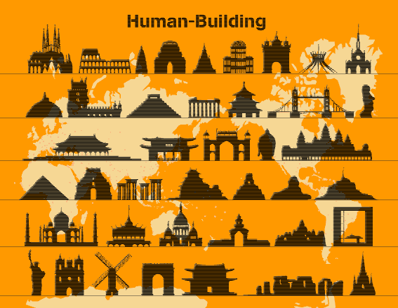 Human-Building font