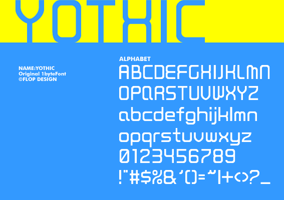 Yothic font