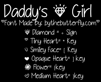 Daddy’s + Girl font