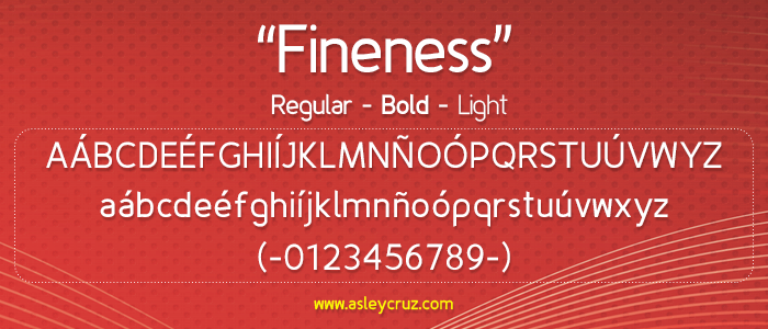 Fineness font