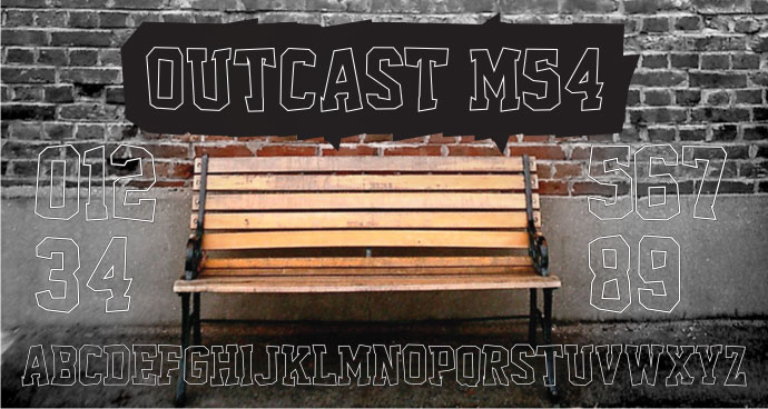 Outcast M54 font