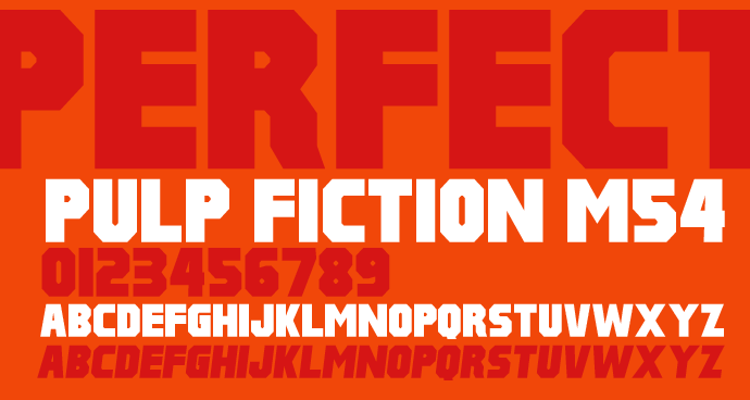 Pulp Fiction M54 font