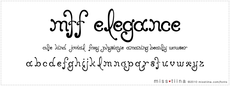 MTF Elegance font