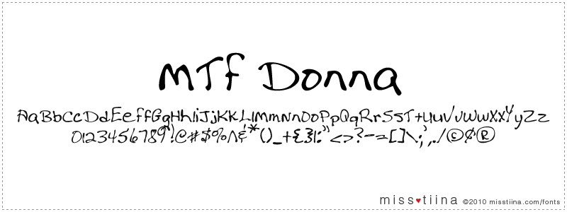 MTF Donna font
