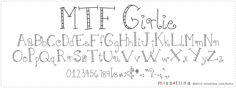 MTF Girlie font