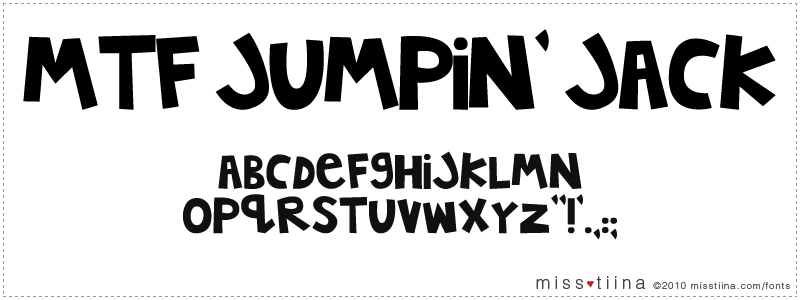 MTF Jumpin’ Jack font