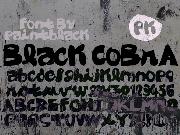 Black Cobra font