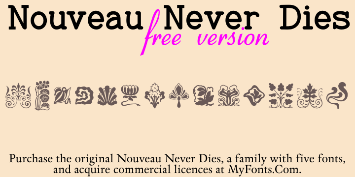 Nouveau Never Dies font
