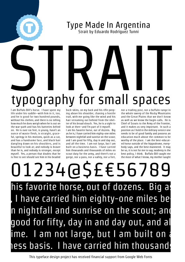 Strait font