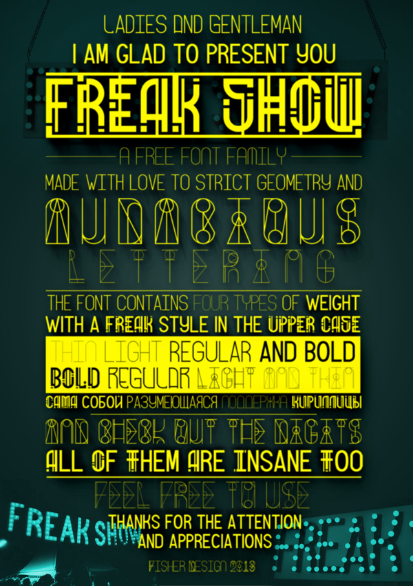 Freak Show font