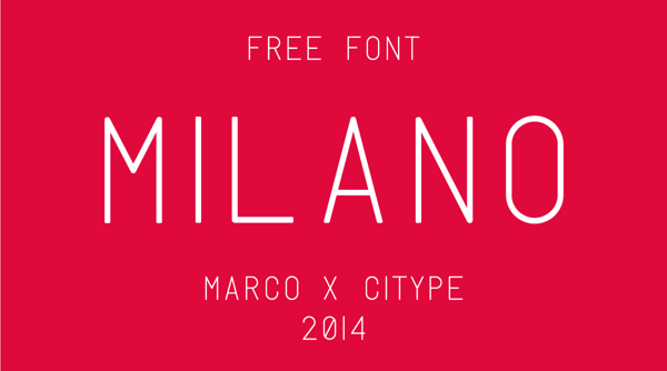 Milano font