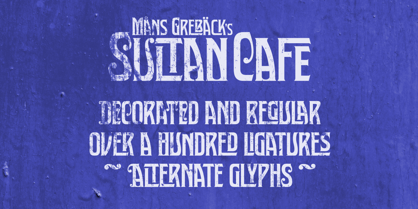 Sultan Cafe font