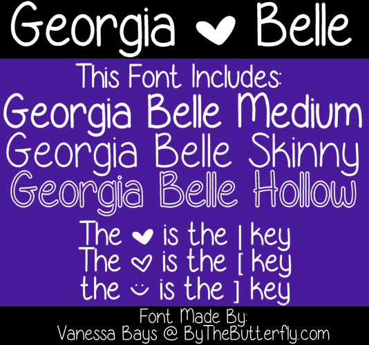 Georgia Belle font