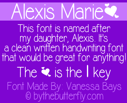 Alexis Marie font