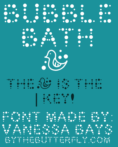 Bubble Bath font