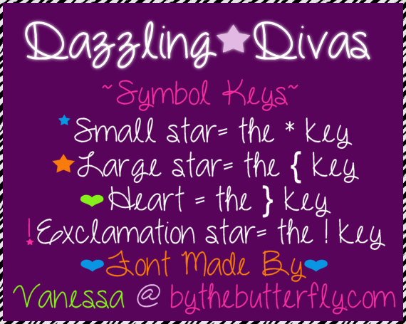Dazzling Divas font