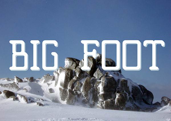 Big Foot font