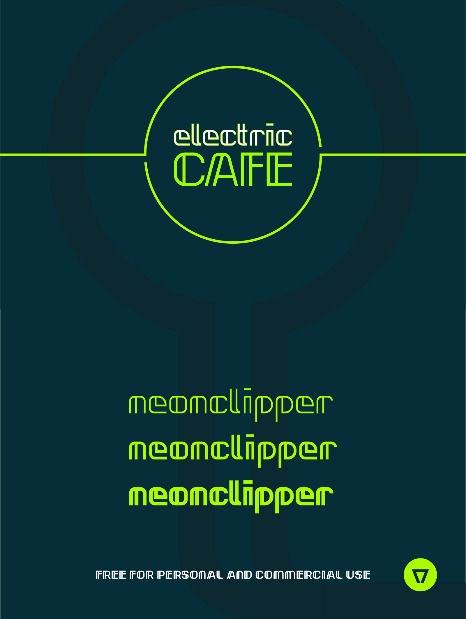 Neonclipper font