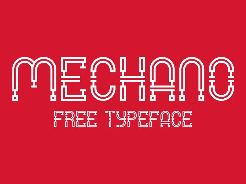 MECHANO font