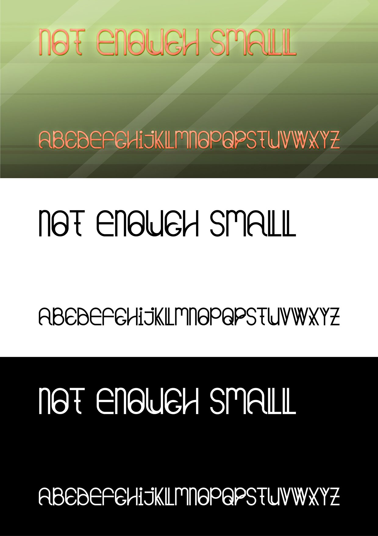 NotEnoughSmall font
